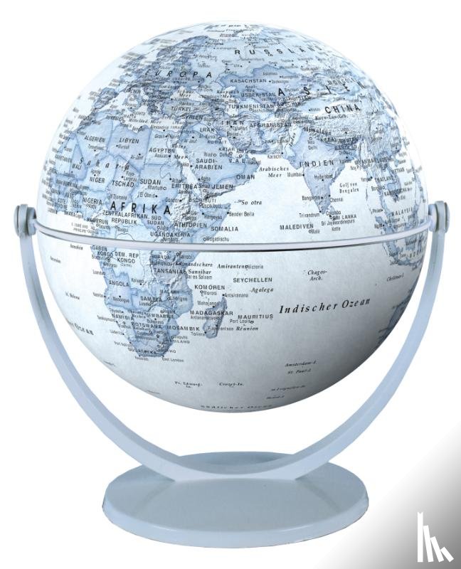  - Globe 15 cm pol. blauw draai & kantel