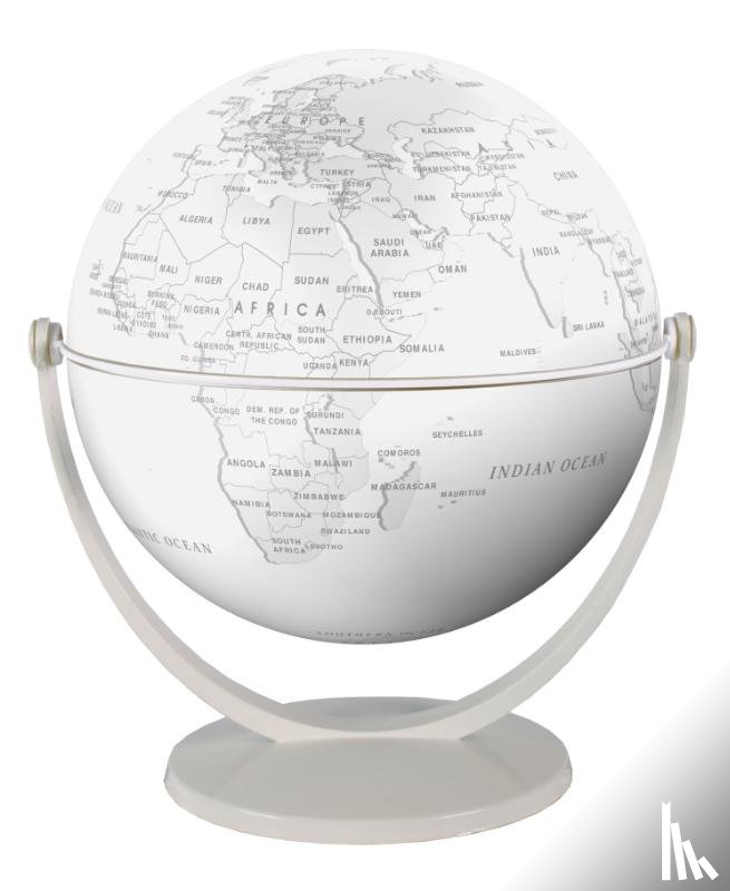  - Globe 15 cm pol. wit gestileerd draai & kantel