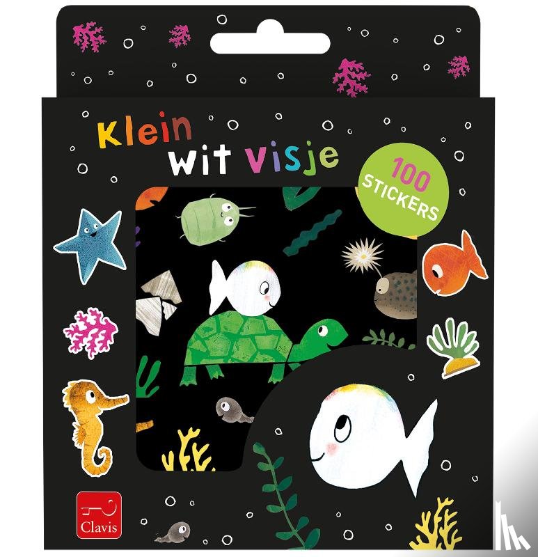  - Klein wit visje stickerset
