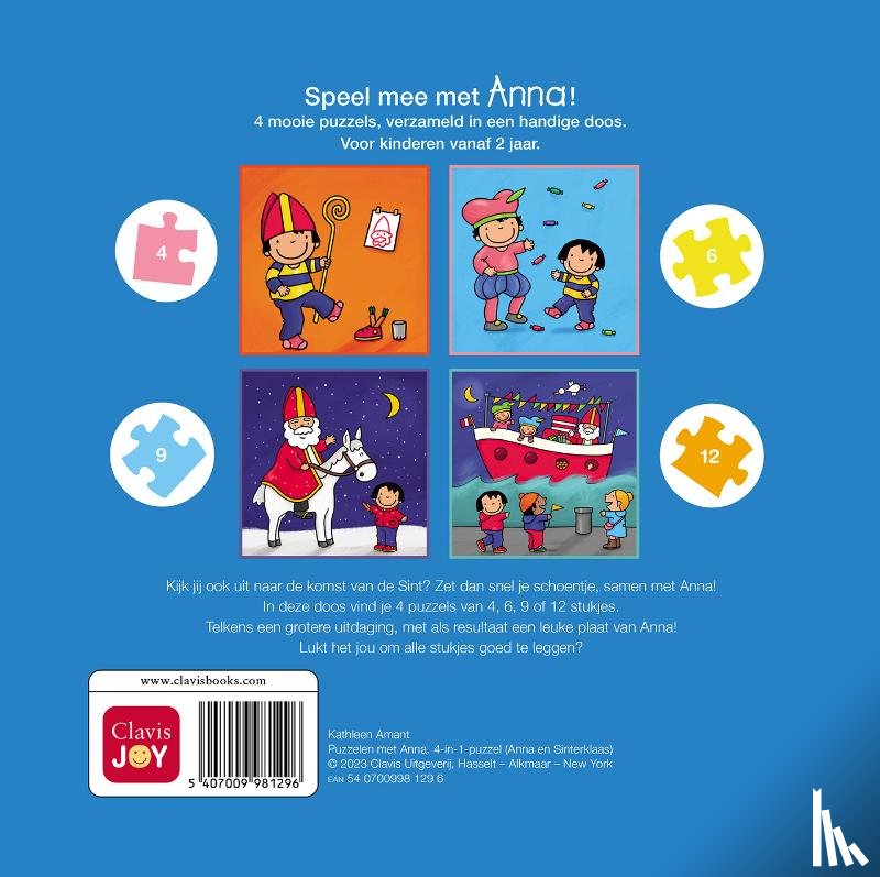  - Puzzelen met Anna. 4-in-1-puzzel Sinterklaas