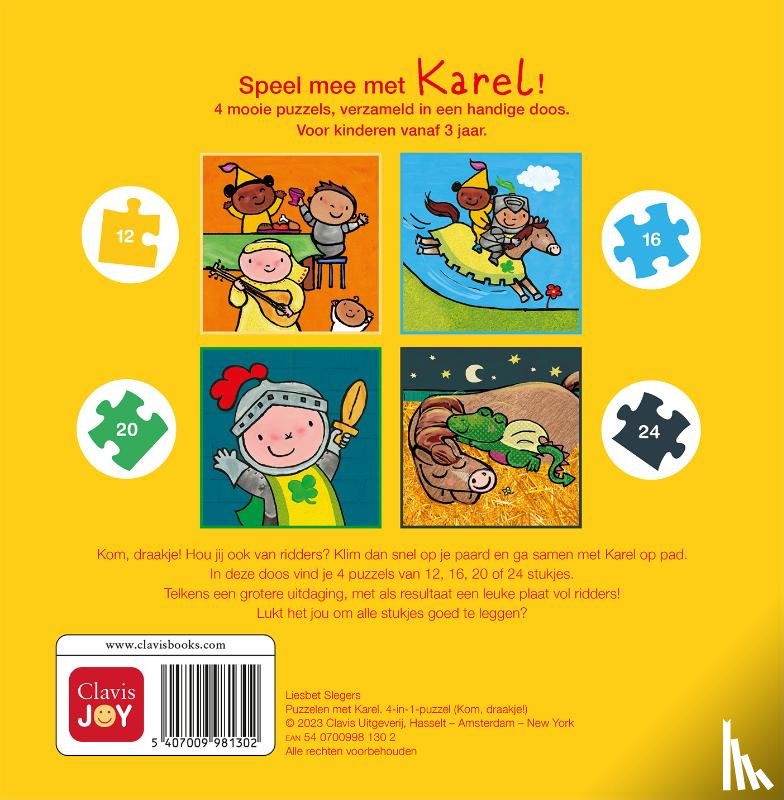  - Puzzelen met Karel. 4-in-1-puzzel (Kom, draakje!)