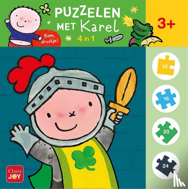  - Puzzelen met Karel. 4-in-1-puzzel (Kom, draakje!)