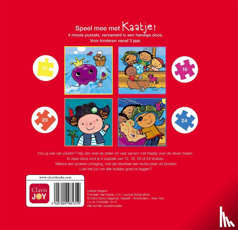  - Puzzelen met Kaatje. 4-in-1-puzzel (Schip ahoi!)