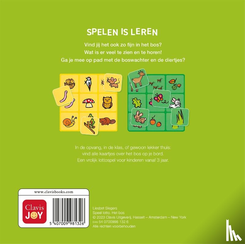  - Speel lotto. Het bos