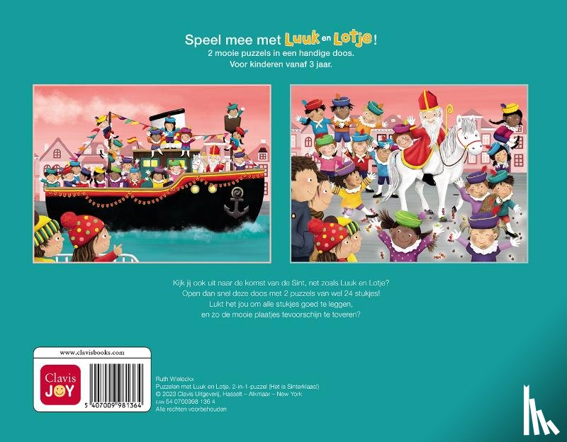  - Puzzelen met Luuk en Lotje. 2-in-1-puzzel Sinterklaas