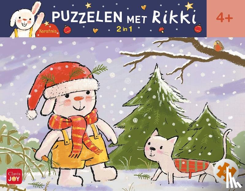  - Puzzelen met Rikki. 2-in-1-puzzel Kerstmis