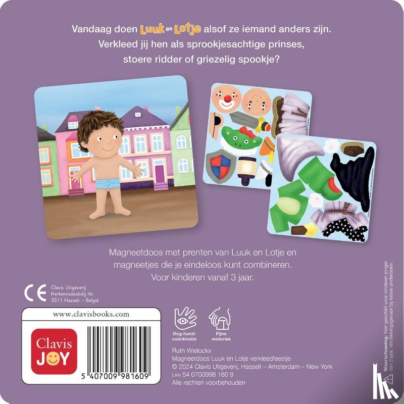  - Magneetdoos Luuk en Lotje verkleedfeestje