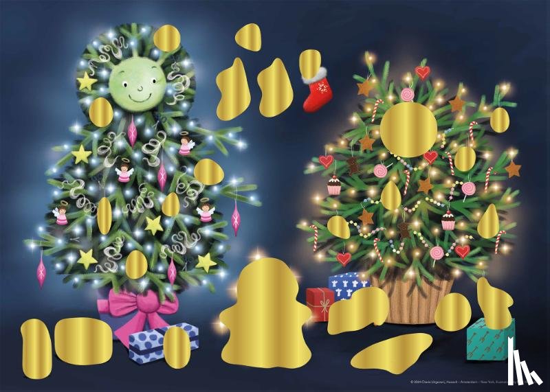  - Scratch-off Poster De kleine kerstboom