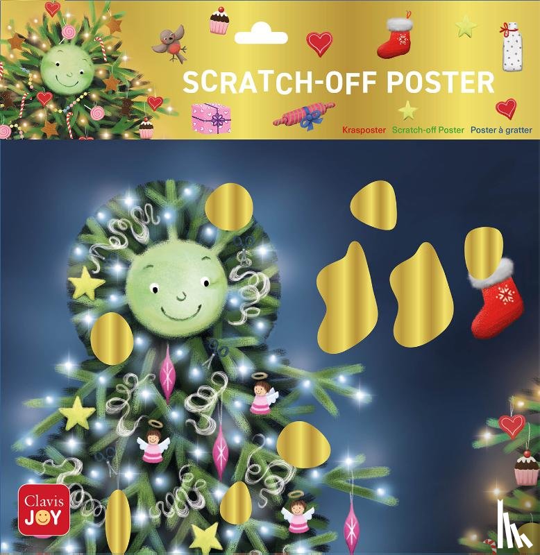 - Scratch-off Poster De kleine kerstboom