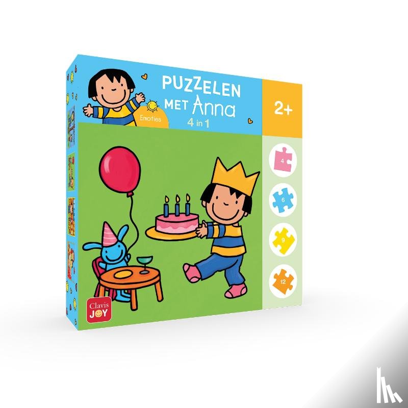  - Puzzelen met Anna. 4-in-1-puzzel emoties