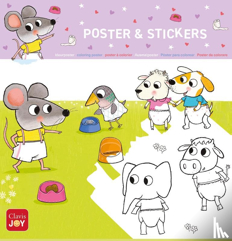  - Kleurposter Muisje. Mag ik eens in je potje kijken?