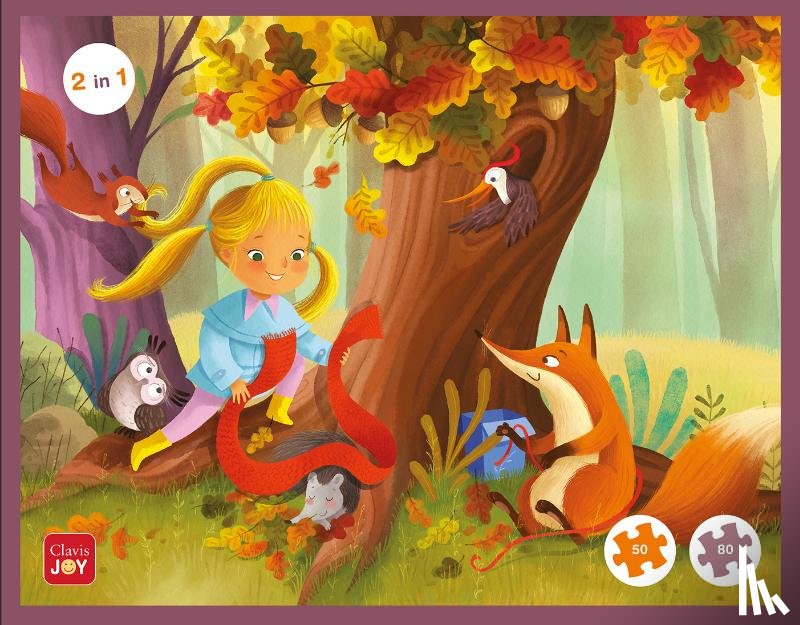 - Puzzelen met Pippa en de vermiste egel. 2-in-1-puzzel