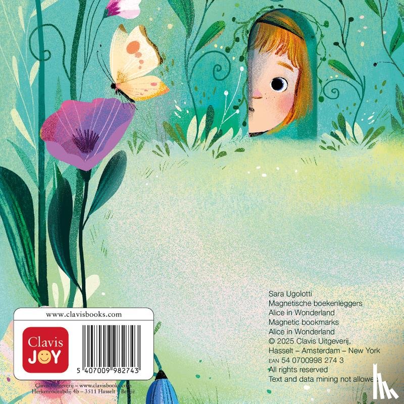  - Magnetische boekenleggers Alice in Wonderland