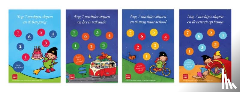  - Heksje Mimi aftelkalenders verjaardag, vakantie, school, kamp