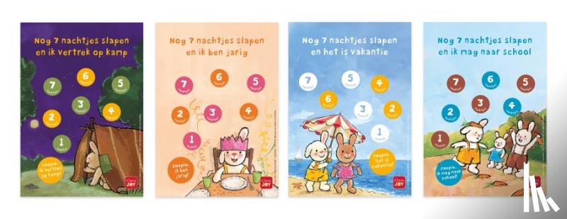 - Rikki aftelkalenders verjaardag, vakantie, school, kamp