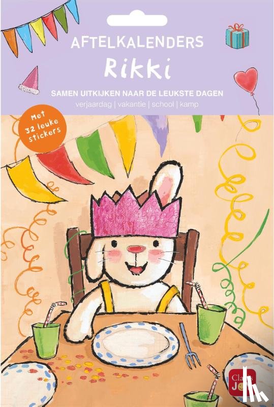  - Rikki aftelkalenders verjaardag, vakantie, school, kamp