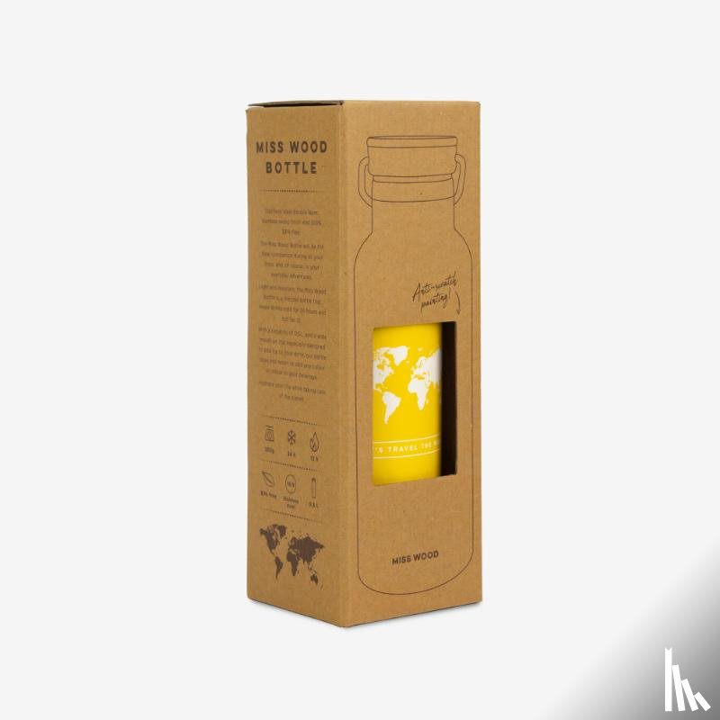  - Woody drinkbus Wereld Geel - Wit