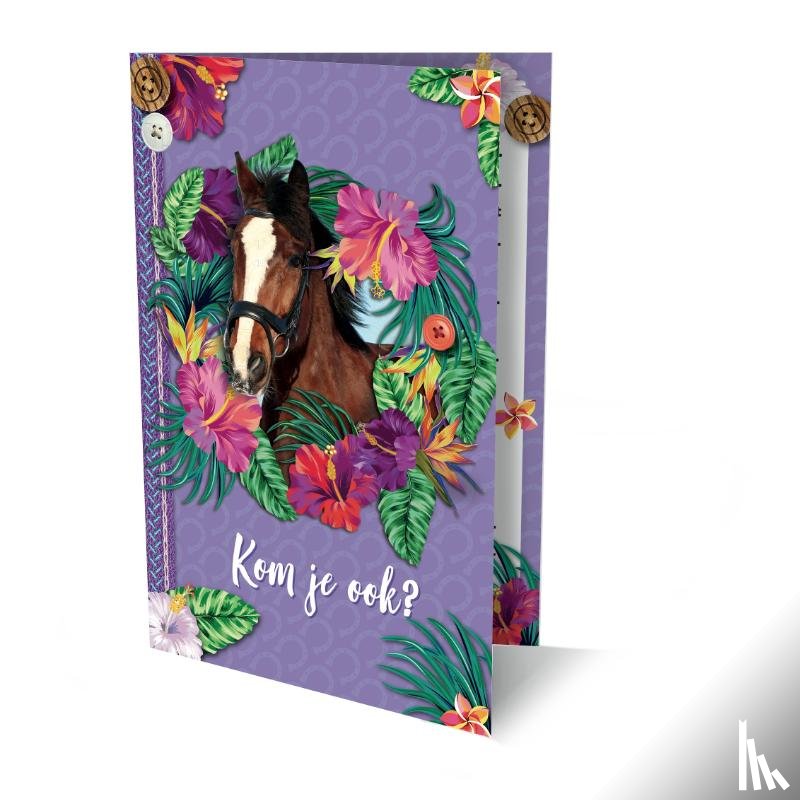  - PAARDEN UITNODIGINGEN PK 927 / 6X3,95 - FSC MIX CREDIT