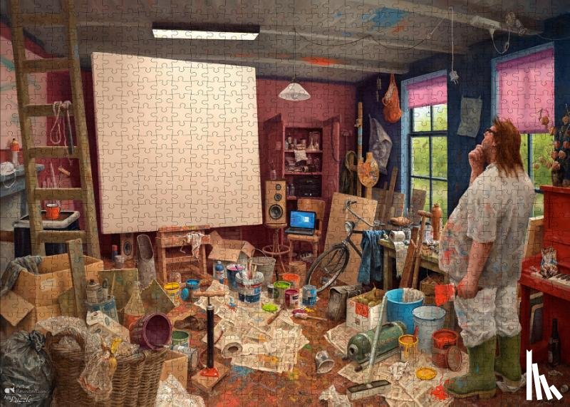  - Marius van Dokkum - Wachten op inspiratie -  Puzzel 1000 stukjes