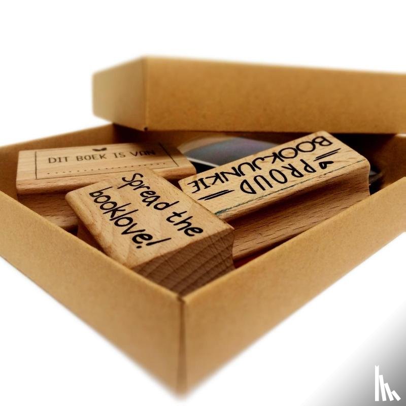  - Stamp the booklove  (set van 6 stuks)