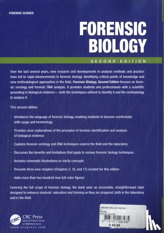  - Forensic Biology, 2nd edition