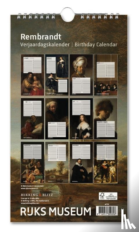  - Verjaardagskalender: Rembrandt, Rijksmuseum Amsterdam
