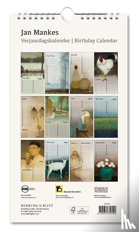  - Verjaardagskalender: Jan Mankes