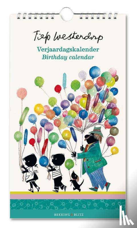  - Verjaardagskalender: Jip en Janneke met ballonnen, Fiep Westendorp