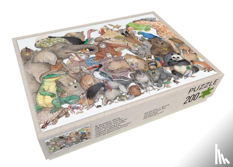  - Puzzel (200 stukjes): Beestenboel, uit "Van mug tot olifant", Ingrid en Dieter Schubert