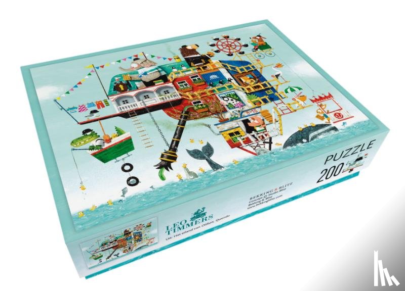  - Puzzel - 200 stukjes - Prentenboekoek Het eiland van Olifant - Leo Timmers