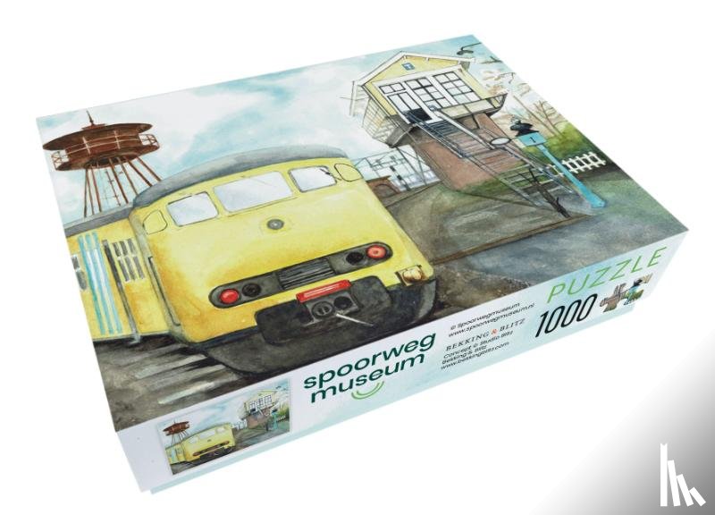  - Puzzel (1.000 stukjes): Trein, Christel Cannister-Van der Ros, Spoorwegmuseum