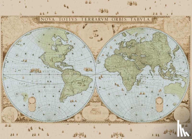  - Puzzel (1.000 stukjes): Wandkaart van de wereld door Joan Blaeu, Het Scheepvaartmuseum