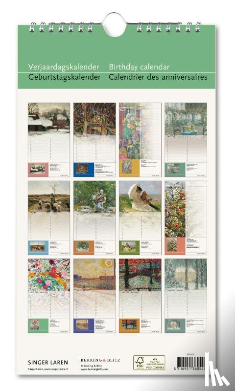  - Verjaardagskalender: Singer Laren