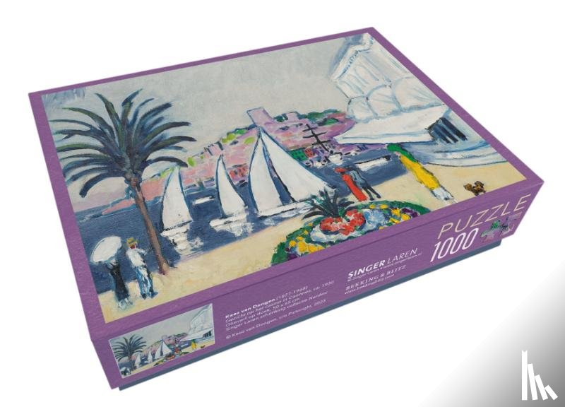  - Puzzel (1.000 stukjes): Gezicht op het casino in Cannes, Kees van Dongen, Singer Laren