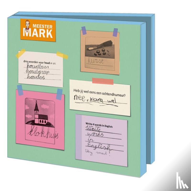  - Kaartenmapje met env, vierkant: Meester Mark