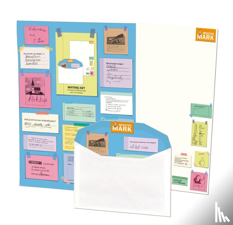  - Briefpapier met enveloppen: Meester Mark