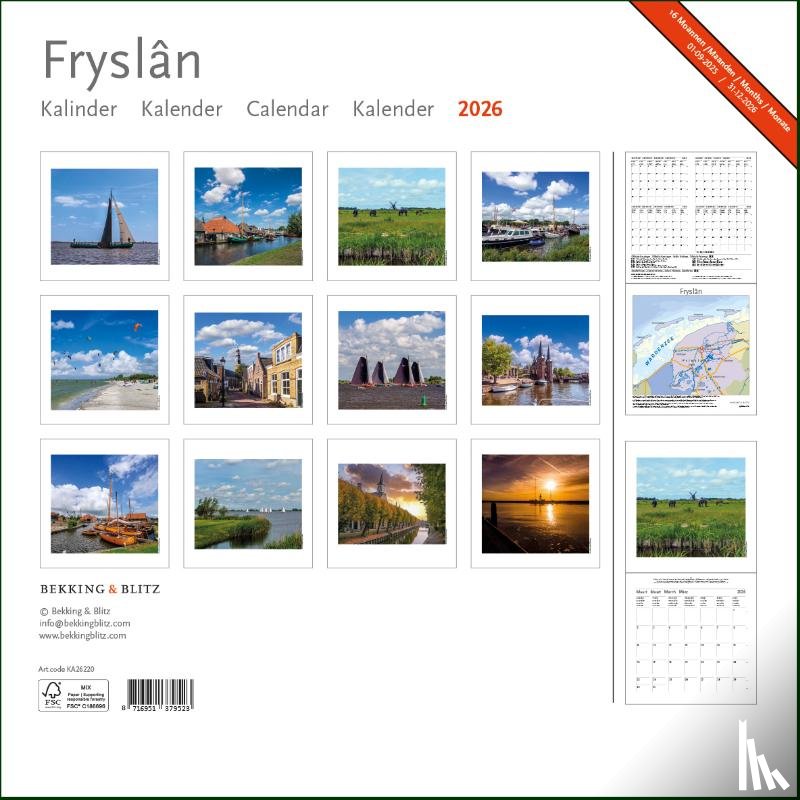 - Fryslân maandkalender 2026