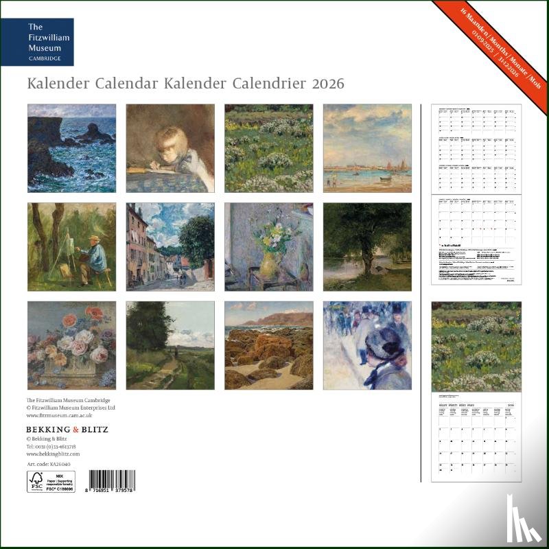  - Fitzwilliam maandkalender 2026