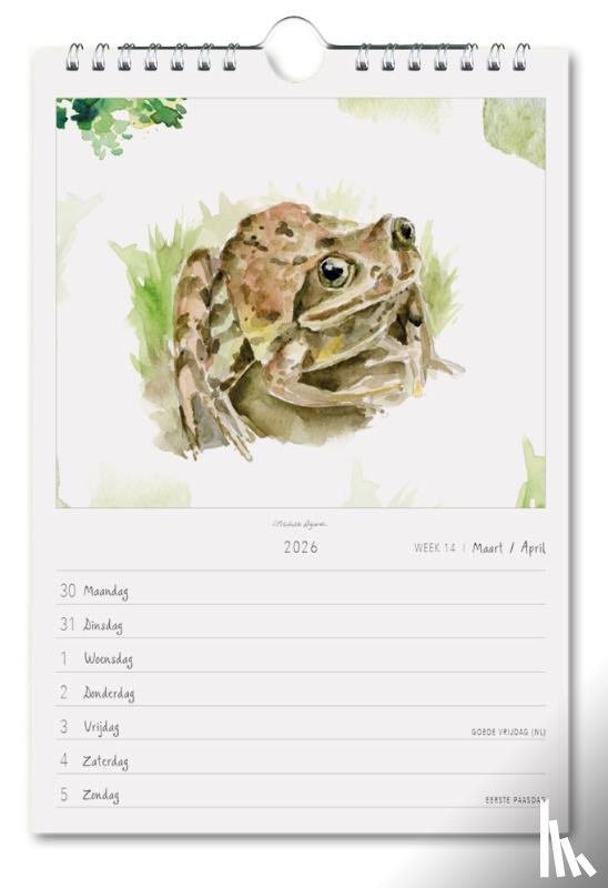  - Michelle Dujardin, Connect with nature, weekkalender 2026