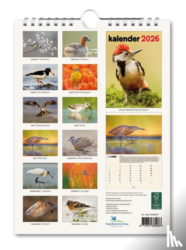  - Vogelbescherming maandkalender 2026