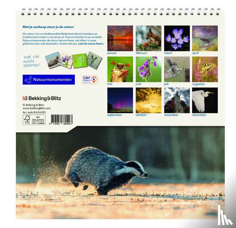  - Natuurmonumenten maandkalender 2026