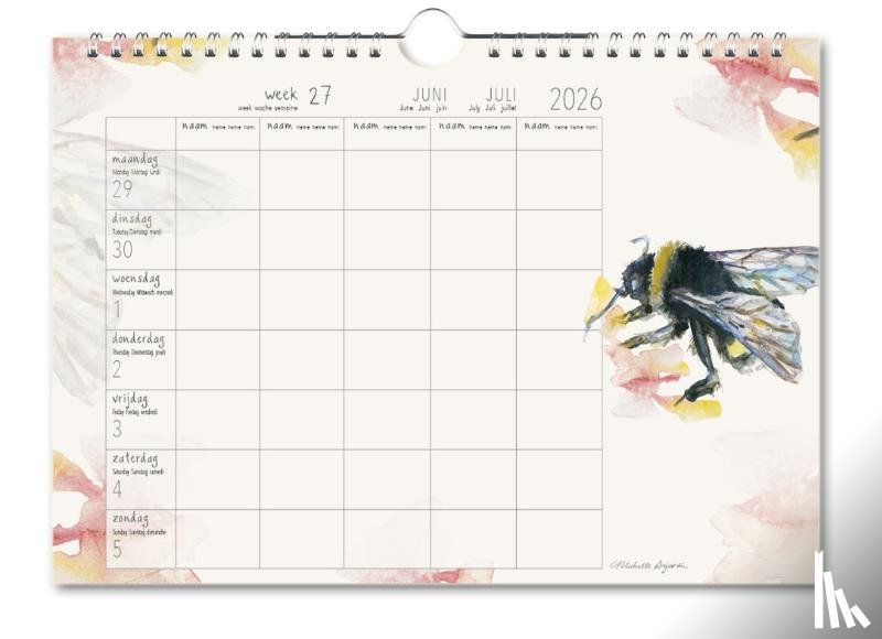  - Michelle Dujardin, Animals, familie planner 2026