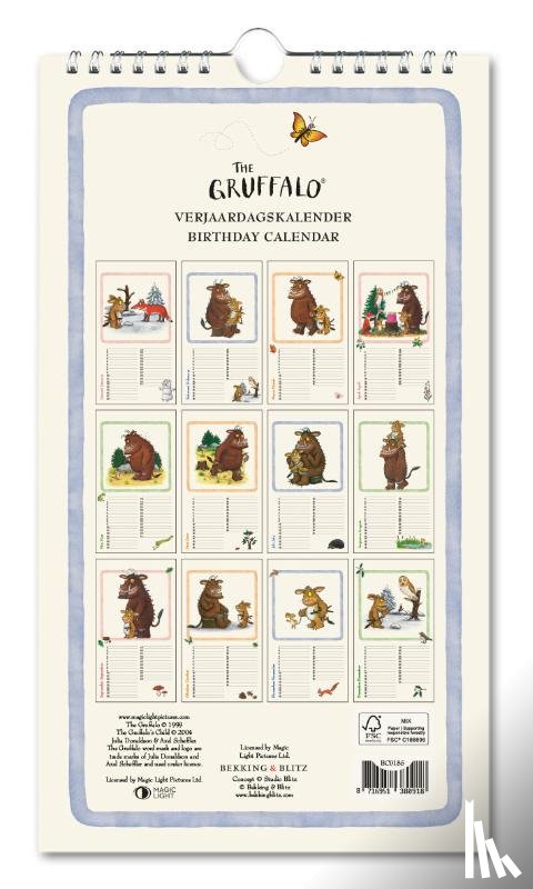 - Verjaardagskalender: The Gruffalo, Julia Donaldson & Axel Scheffler