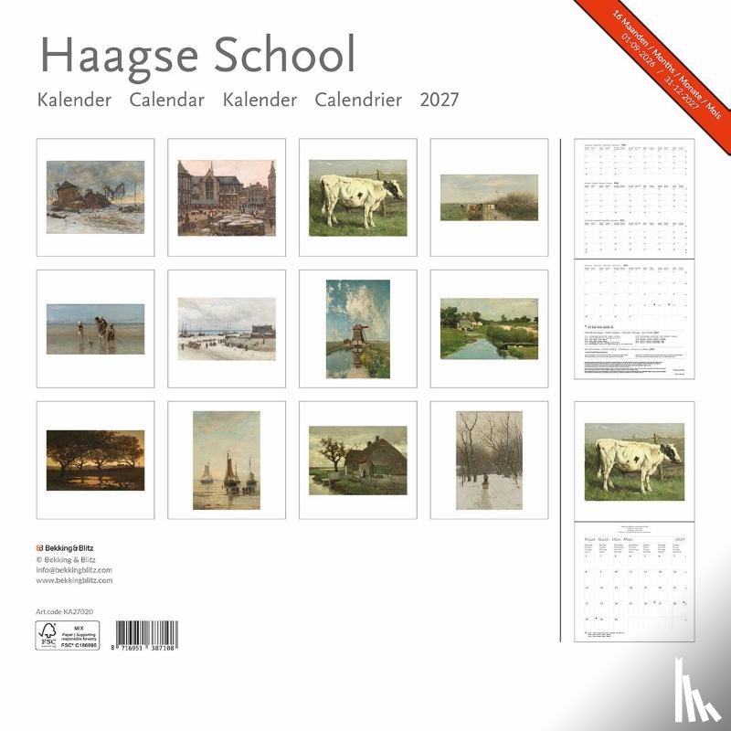  - Haagse School maandkalender 2027