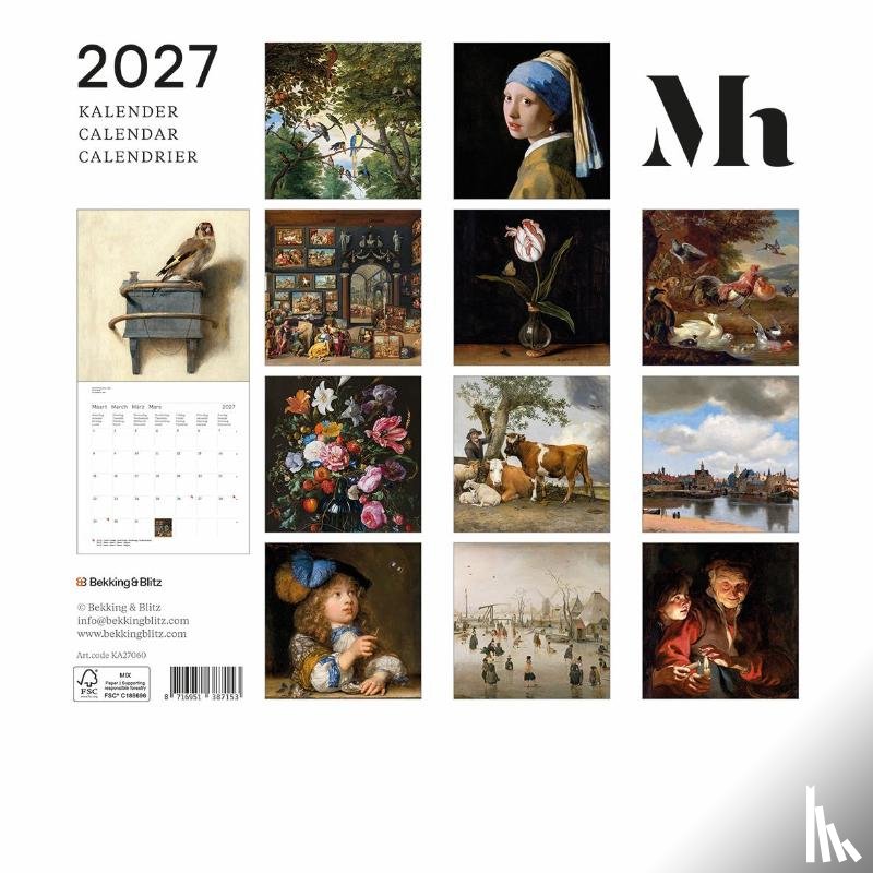  - Mauritshuis maandkalender 2027