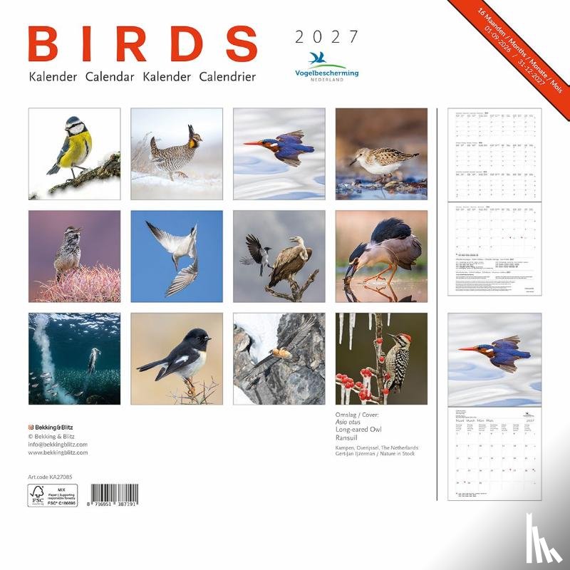  - Birds maandkalender 2027, Vogelbescherming
