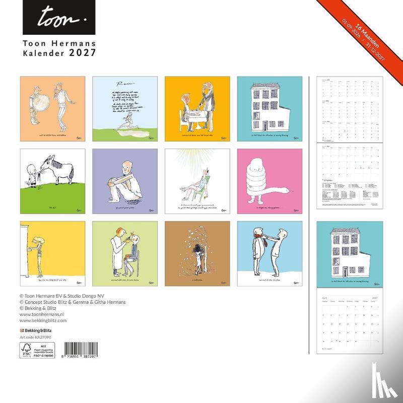  - Toon Hermans maandkalender 2027