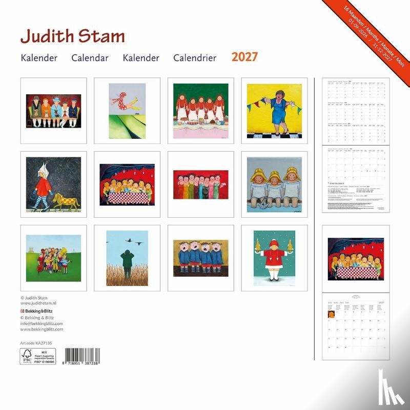  - Judith Stam maandkalender 2027