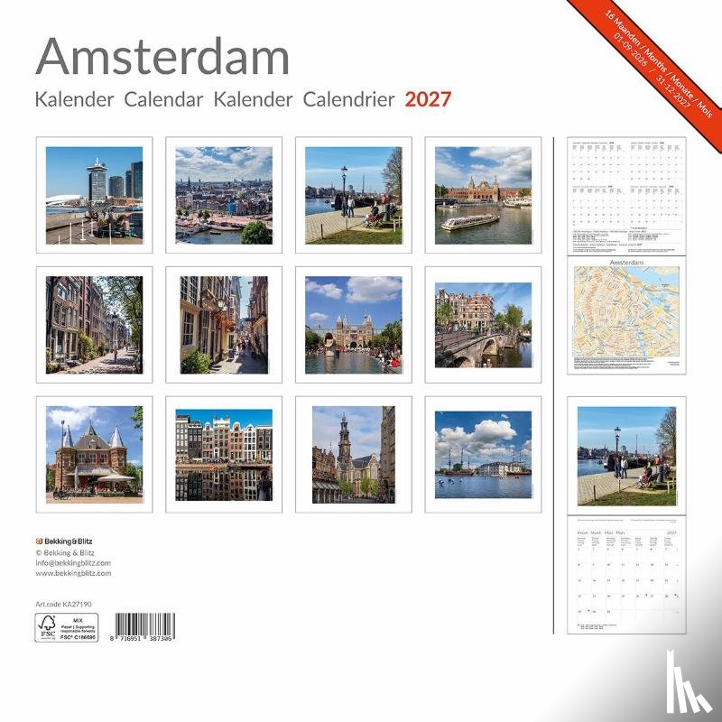  - Amsterdam maandkalender 2027