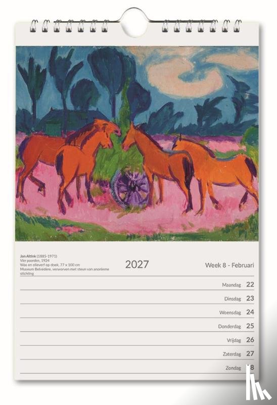  - Kunst weekkalender 2027